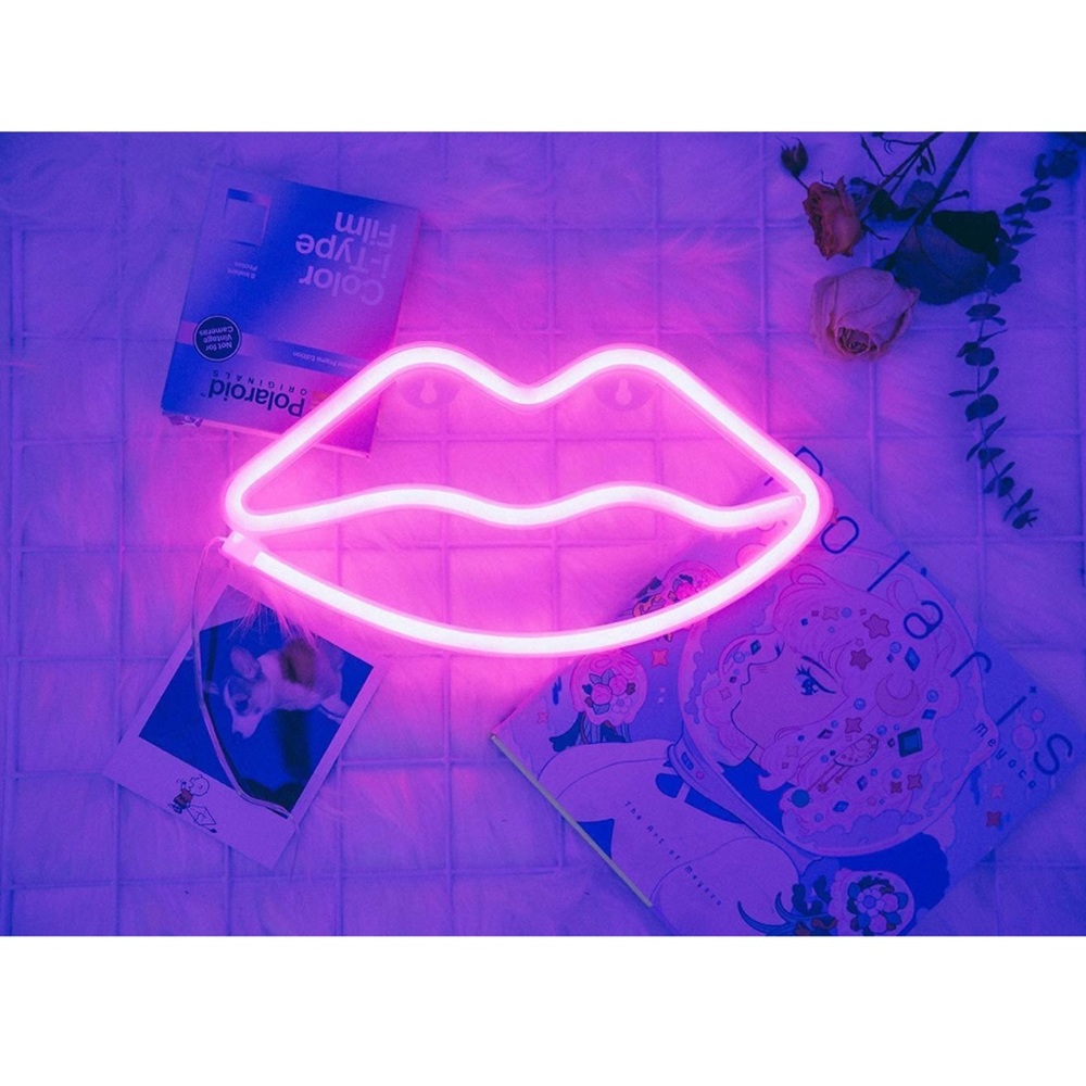 💕NEW👄Lip Shaped Neon Signs - Picture 9 of 11
